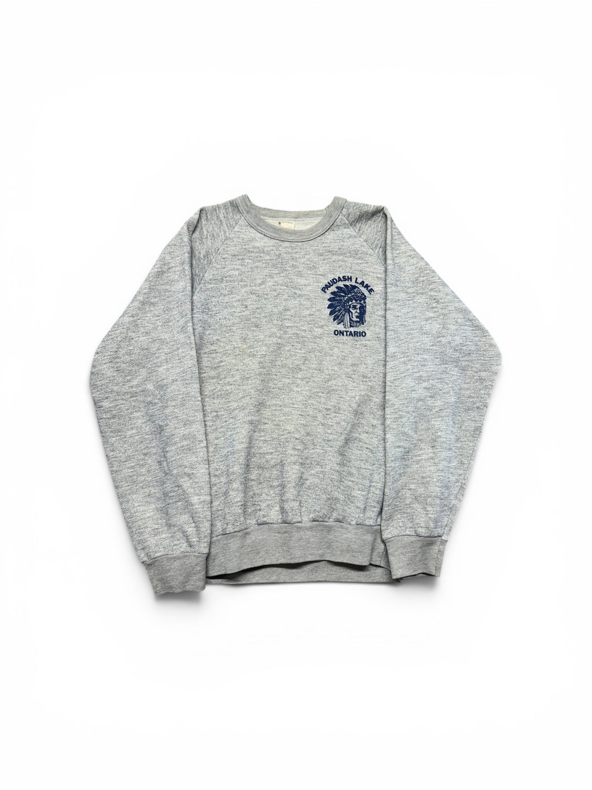 70s Paudash Lake Ontario Indian Sweatshirt 19x23 (XS)