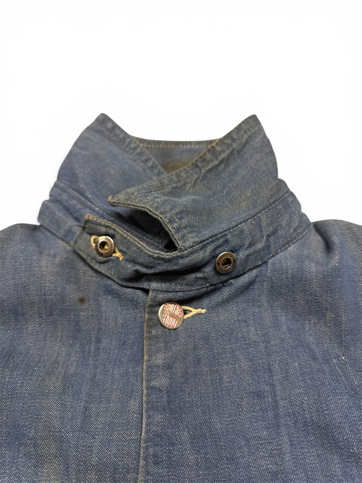 30s/40s Big B Brotherhood Union Made Chinstrap Chore Jacket Made In Canada 23x30 (L)