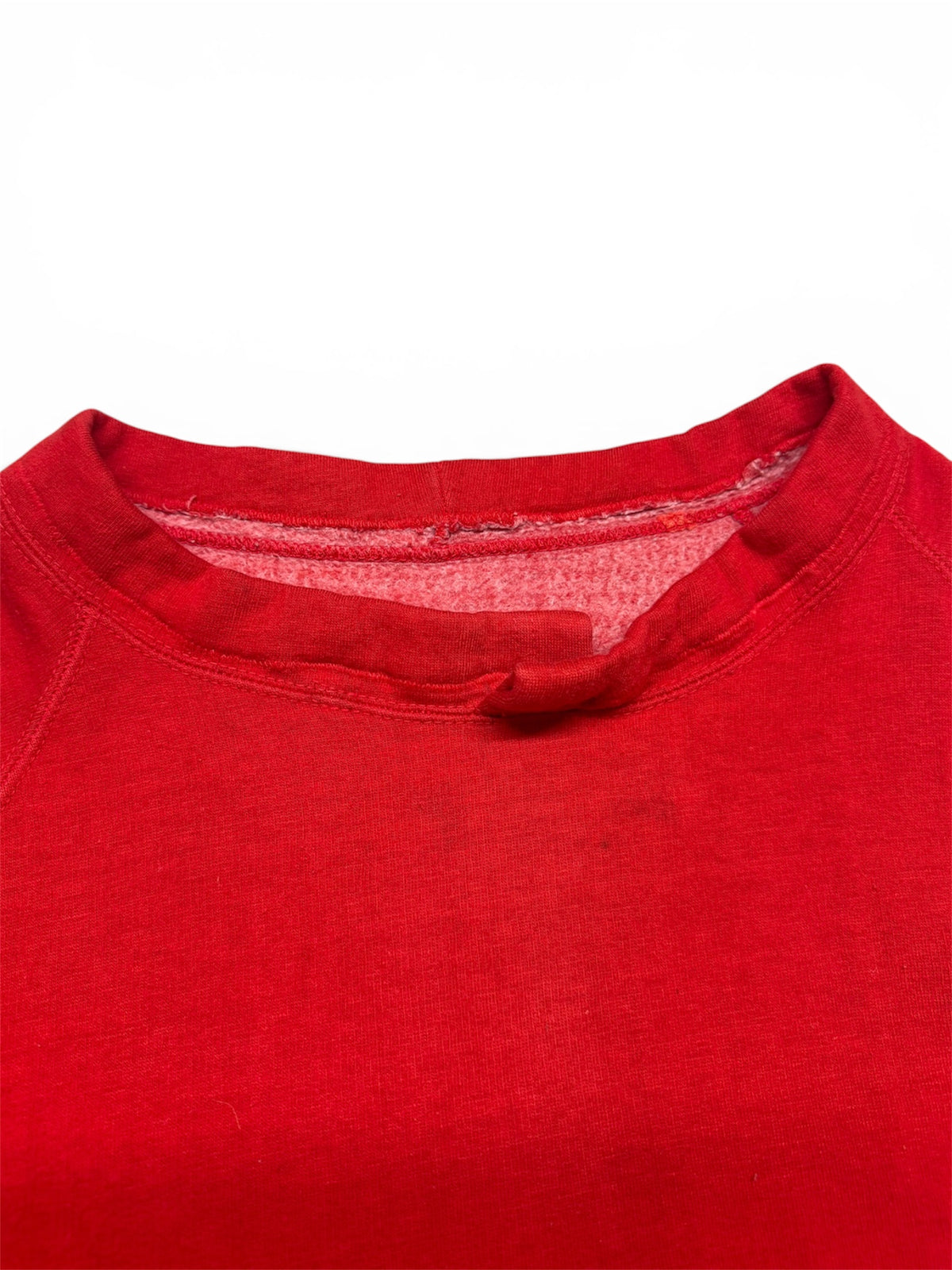 60s Red Kangaroo Pocket Sweatshirt 22x25 (S/M)