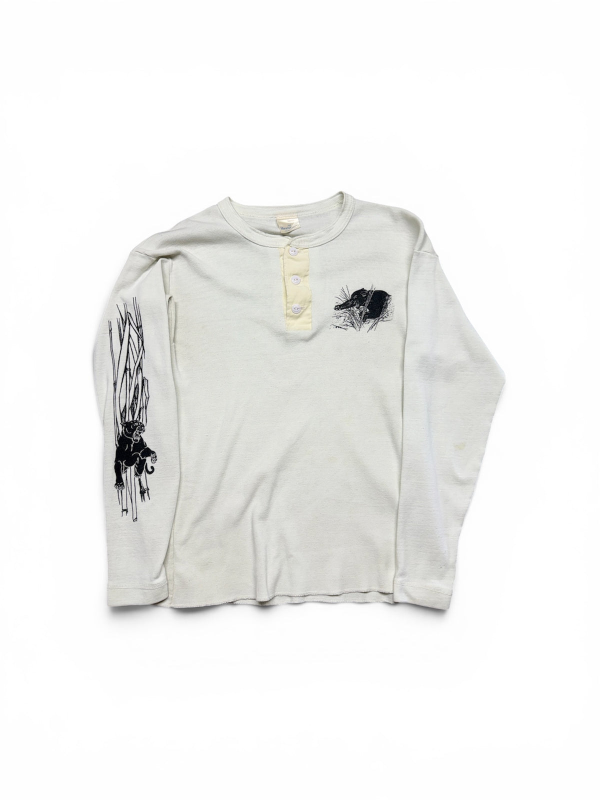 80s Black Panther Henley 16x23 (S)